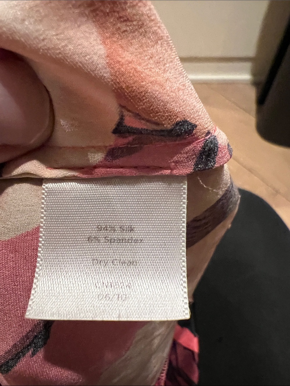 Talbots Coral Pink Floral Ruffle V-Neck Sleeveless Top - Picture 5 of 5